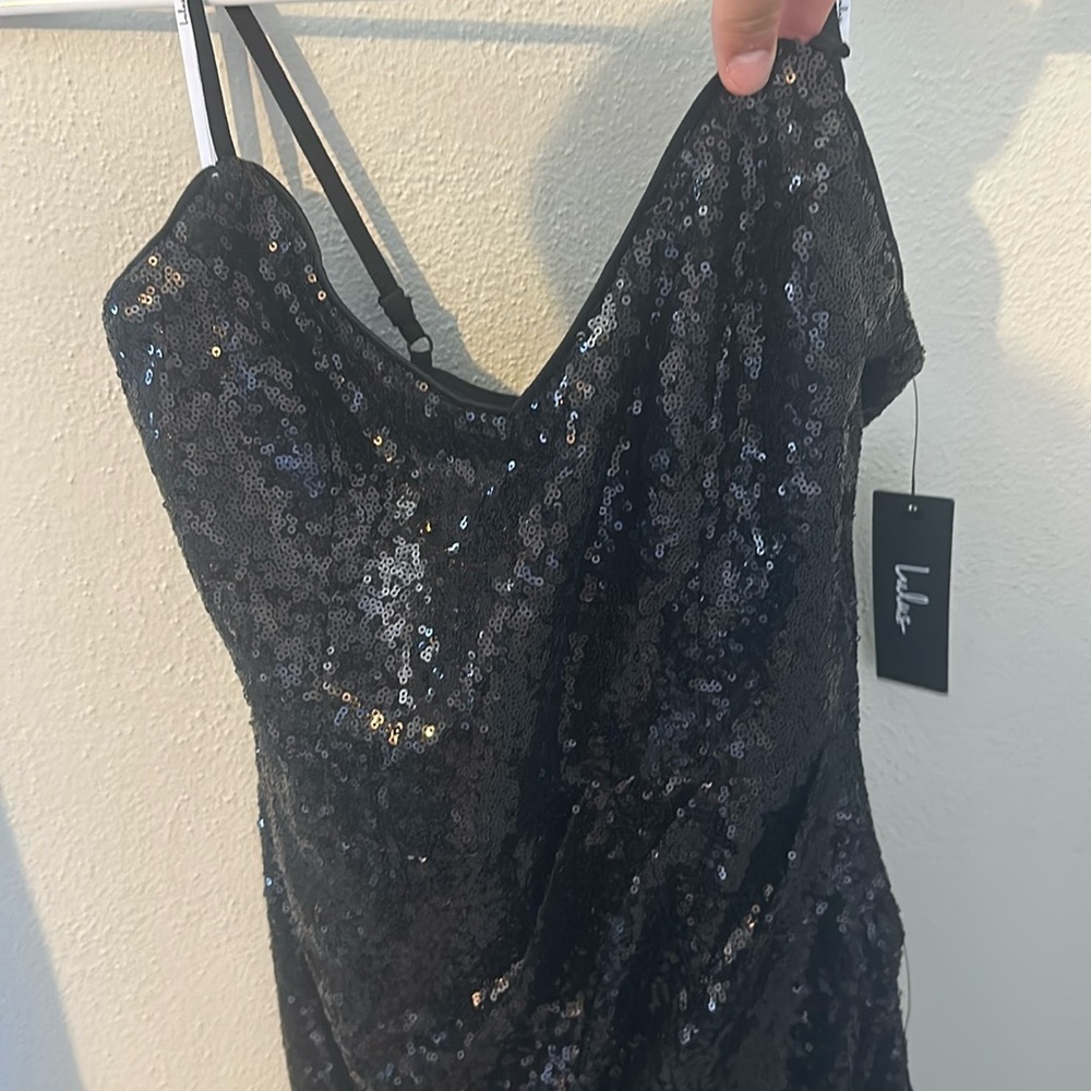 Lulu’s Black Long Sequin Dress
